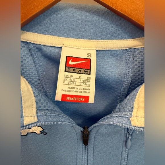 Nike Carolina Blue North Carolina UNC Tar Heels Quarter Zip Size Small - Picture 2 of 10